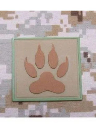 BuckUp Tactical Morale Patch Hook PVC K9 Paw K-9 PD Cop Dog Handeler Patches 2".