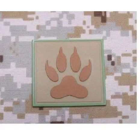BuckUp Tactical Morale Patch Hook PVC K9 Paw K-9 PD Cop Dog Handeler Patches 2".