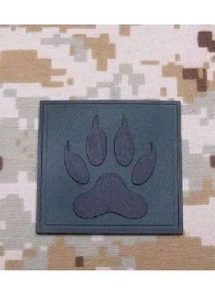 BuckUp Tactical Morale Patch Hook PVC K9 Paw K-9 PD Cop Dog Handeler Patches 2".