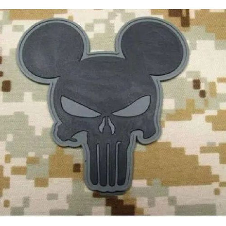 BuckUp Tactical Morale Patch Hook PVC Punisher Mickey Mouse Patches 2.75" - BuckUp Tactical