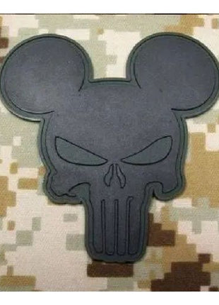 BuckUp Tactical Morale Patch Hook PVC Punisher Mickey Mouse Patches 2.75" - BuckUp Tactical