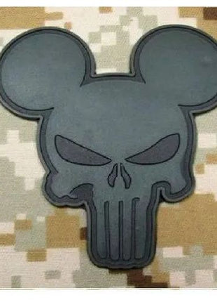 BuckUp Tactical Morale Patch Hook PVC Punisher Mickey Mouse Patches 2.75" - BuckUp Tactical