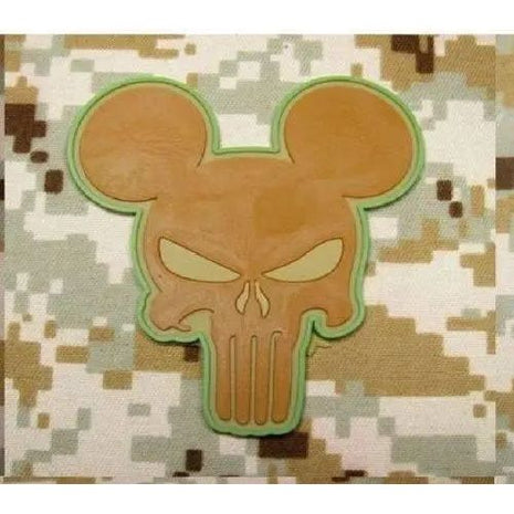 BuckUp Tactical Morale Patch Hook PVC Punisher Mickey Mouse Patches 2.75" - BuckUp Tactical