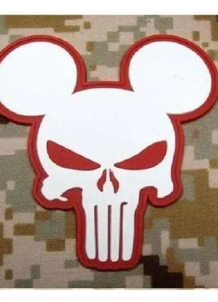 BuckUp Tactical Morale Patch Hook PVC Punisher Mickey Mouse Patches 2.75" - BuckUp Tactical