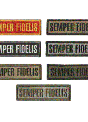 BuckUp Tactical Morale Patch Hook Semper Fidelis Morale Patches 3.75x1".