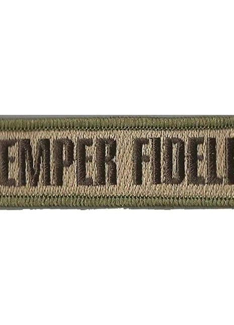BuckUp Tactical Morale Patch Hook Semper Fidelis Morale Patches 3.75x1".