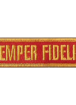 BuckUp Tactical Morale Patch Hook Semper Fidelis Morale Patches 3.75x1".