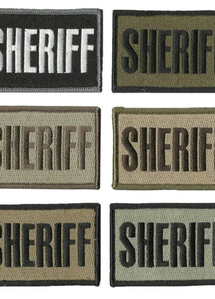 BuckUp Tactical Morale Patch Hook SHERIFF County PD Cop Patches 3x2".
