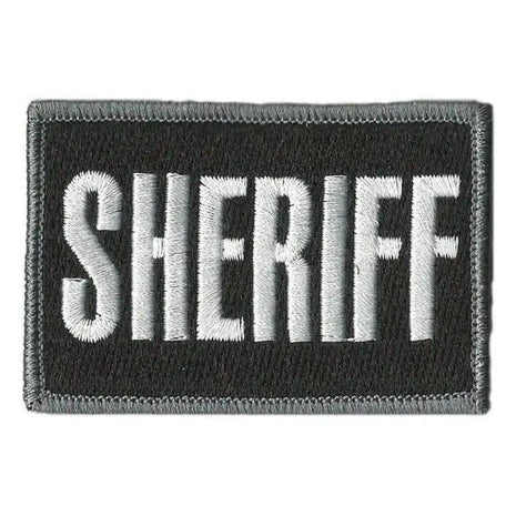 BuckUp Tactical Morale Patch Hook SHERIFF County PD Cop Patches 3x2".