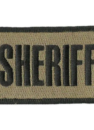 BuckUp Tactical Morale Patch Hook SHERIFF County PD Cop Patches 3x2".