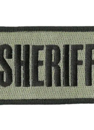 BuckUp Tactical Morale Patch Hook SHERIFF County PD Cop Patches 3x2".