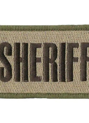 BuckUp Tactical Morale Patch Hook SHERIFF County PD Cop Patches 3x2".