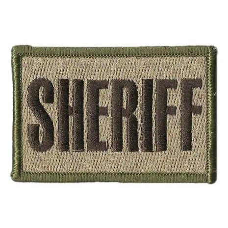 BuckUp Tactical Morale Patch Hook SHERIFF County PD Cop Patches 3x2".