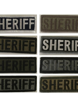 BuckUp Tactical Morale Patch Hook SHERIFF Morale County PD Cop Patches 3 3/4x1".