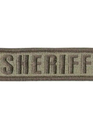 BuckUp Tactical Morale Patch Hook SHERIFF Morale County PD Cop Patches 3 3/4x1".