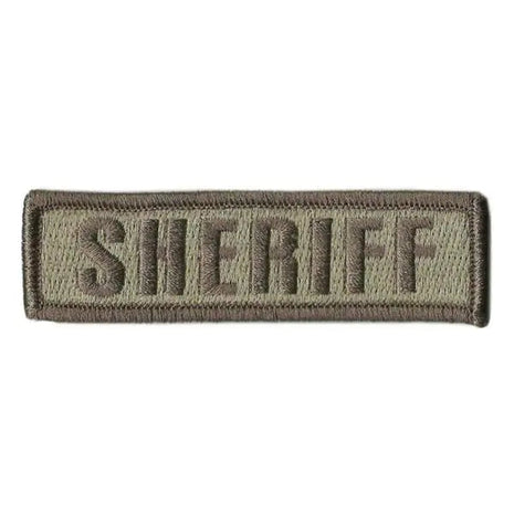 BuckUp Tactical Morale Patch Hook SHERIFF Morale County PD Cop Patches 3 3/4x1".