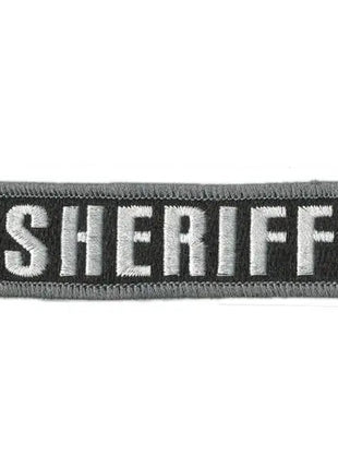 BuckUp Tactical Morale Patch Hook SHERIFF Morale County PD Cop Patches 3 3/4x1".