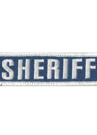 BuckUp Tactical Morale Patch Hook SHERIFF Morale County PD Cop Patches 3 3/4x1".