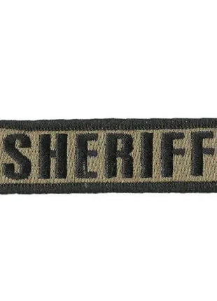 BuckUp Tactical Morale Patch Hook SHERIFF Morale County PD Cop Patches 3 3/4x1".