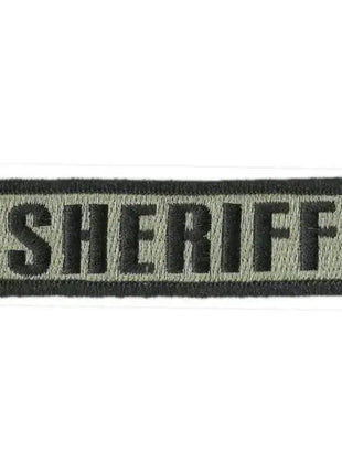 BuckUp Tactical Morale Patch Hook SHERIFF Morale County PD Cop Patches 3 3/4x1".