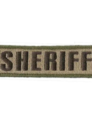 BuckUp Tactical Morale Patch Hook SHERIFF Morale County PD Cop Patches 3 3/4x1".