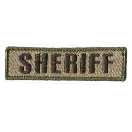 BuckUp Tactical Morale Patch Hook SHERIFF Morale County PD Cop Patches 3 3/4x1".
