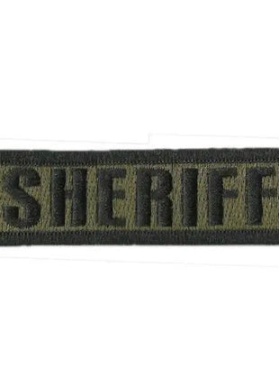 BuckUp Tactical Morale Patch Hook SHERIFF Morale County PD Cop Patches 3 3/4x1".