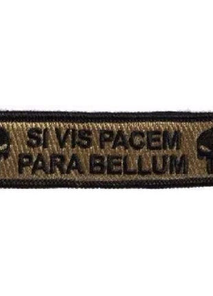 BuckUp Tactical Morale Patch Hook Si Vis Pacem Para Bellum Punisher 3.75x1".