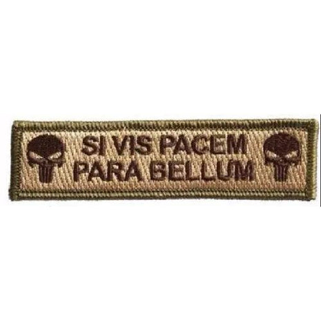 BuckUp Tactical Morale Patch Hook Si Vis Pacem Para Bellum Punisher 3.75x1".
