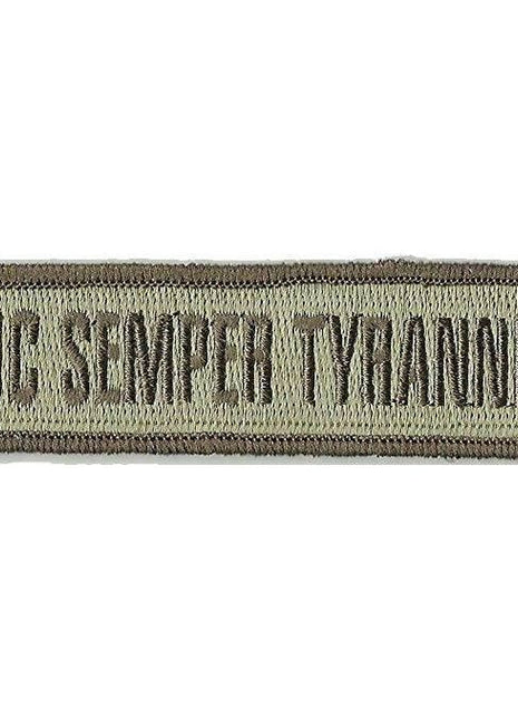 BuckUp Tactical Morale Patch Hook Sic Semper Tyrannis Morale Patches 3.75x1".