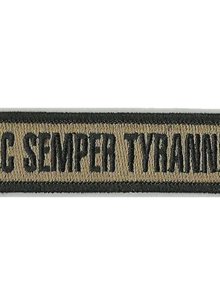 BuckUp Tactical Morale Patch Hook Sic Semper Tyrannis Morale Patches 3.75x1".