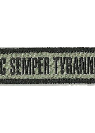 BuckUp Tactical Morale Patch Hook Sic Semper Tyrannis Morale Patches 3.75x1".