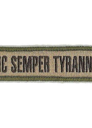 BuckUp Tactical Morale Patch Hook Sic Semper Tyrannis Morale Patches 3.75x1".