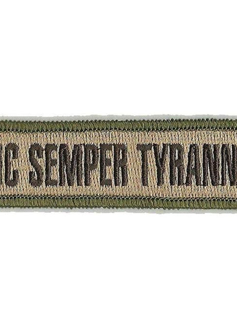 BuckUp Tactical Morale Patch Hook Sic Semper Tyrannis Morale Patches 3.75x1".