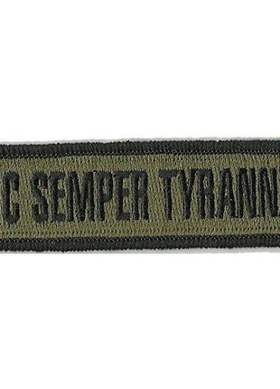 BuckUp Tactical Morale Patch Hook Sic Semper Tyrannis Morale Patches 3.75x1".
