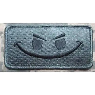 BuckUp Tactical Morale Patch Hook Smiley Face Patches 3.25x1.75".