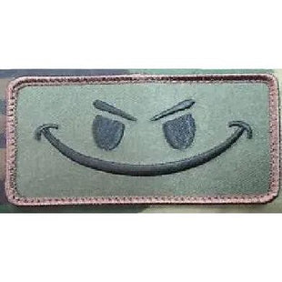 BuckUp Tactical Morale Patch Hook Smiley Face Patches 3.25x1.75".