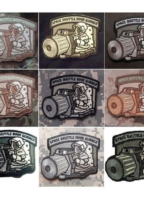 BuckUp Tactical Morale Patch Hook Space Shuttle Door Gunner space force Patches 3.25".