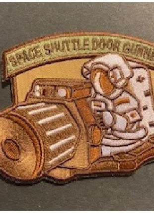BuckUp Tactical Morale Patch Hook Space Shuttle Door Gunner space force Patches 3.25".