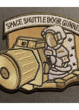 BuckUp Tactical Morale Patch Hook Space Shuttle Door Gunner space force Patches 3.25".