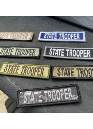 BuckUp Tactical Morale Patch Hook State Trooper Patches 3.75x1.