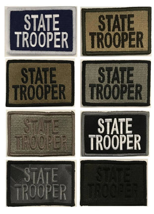 BuckUp Tactical Morale Patch Hook State Trooper Patches 3x2".