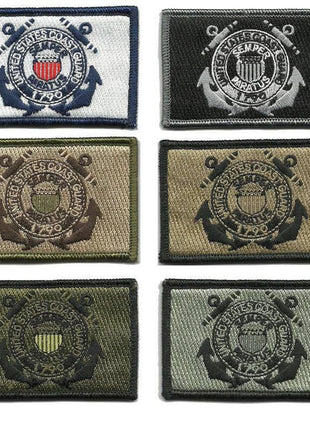 BuckUp Tactical Morale Patch Hook USCG Coast Guard Seal Patches 3x2".
