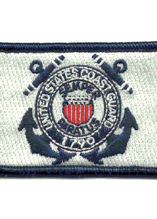 BuckUp Tactical Morale Patch Hook USCG Coast Guard Seal Patches 3x2".