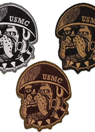 BuckUp Tactical Morale Patch Hook USMC Bulldog Marin Corps Patches 3".