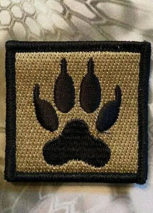 K9 K-9 PAW WOLF TRACKER Velcro Morale Tactical Patches 2".