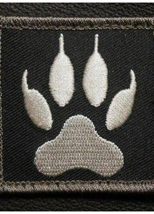 K9 K-9 PAW WOLF TRACKER Velcro Morale Tactical Patches 2".