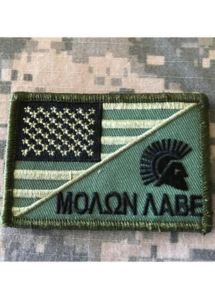 BuckUp Tactical Morale Patch Hook Molon Labe USA Split  Come and Take it Patches.