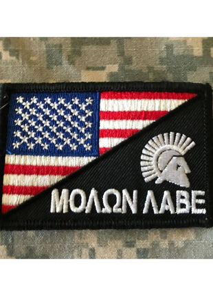 BuckUp Tactical Morale Patch Hook Molon Labe USA Split  Come and Take it Patches.
