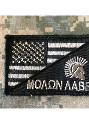 BuckUp Tactical Morale Patch Hook Molon Labe USA Split  Come and Take it Patches.